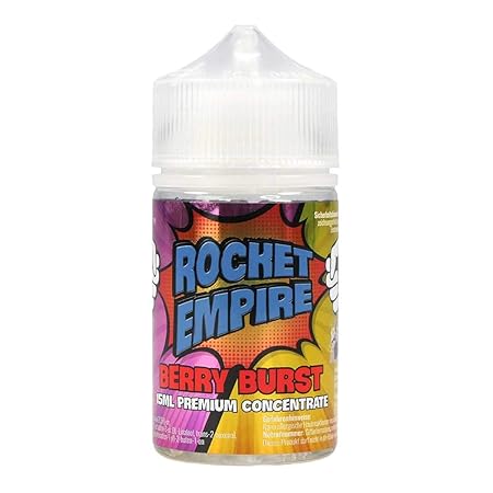 Rocket Girl Rocket Empire - Berry Burst, Shake-and-Vape zum Mischen mit Basisliquid für e-Liquid, Nikotin, 15 ml