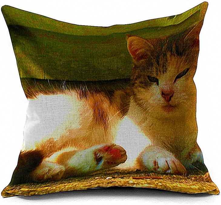 Retro Cotton Linen animal Cushion Cover Pillowcase 18 "X18 " 45cm*137cm