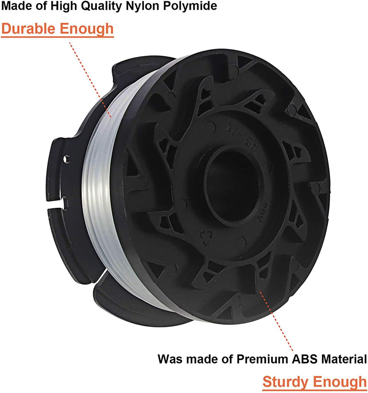 Thten String Trimmer Spool Replacement for Black and Decker AF-100, 30ft 0.065" Refills Line Auto Feed Single Weed Eater, GH600 GH900 Edger with RC-100-P Spool Cap Covers (6 Spools, 1 Cap, 1 Spring) : Garden & Outdoor