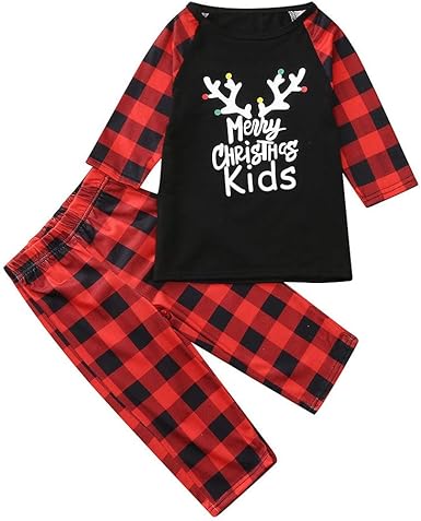 baby plaid christmas pajamas