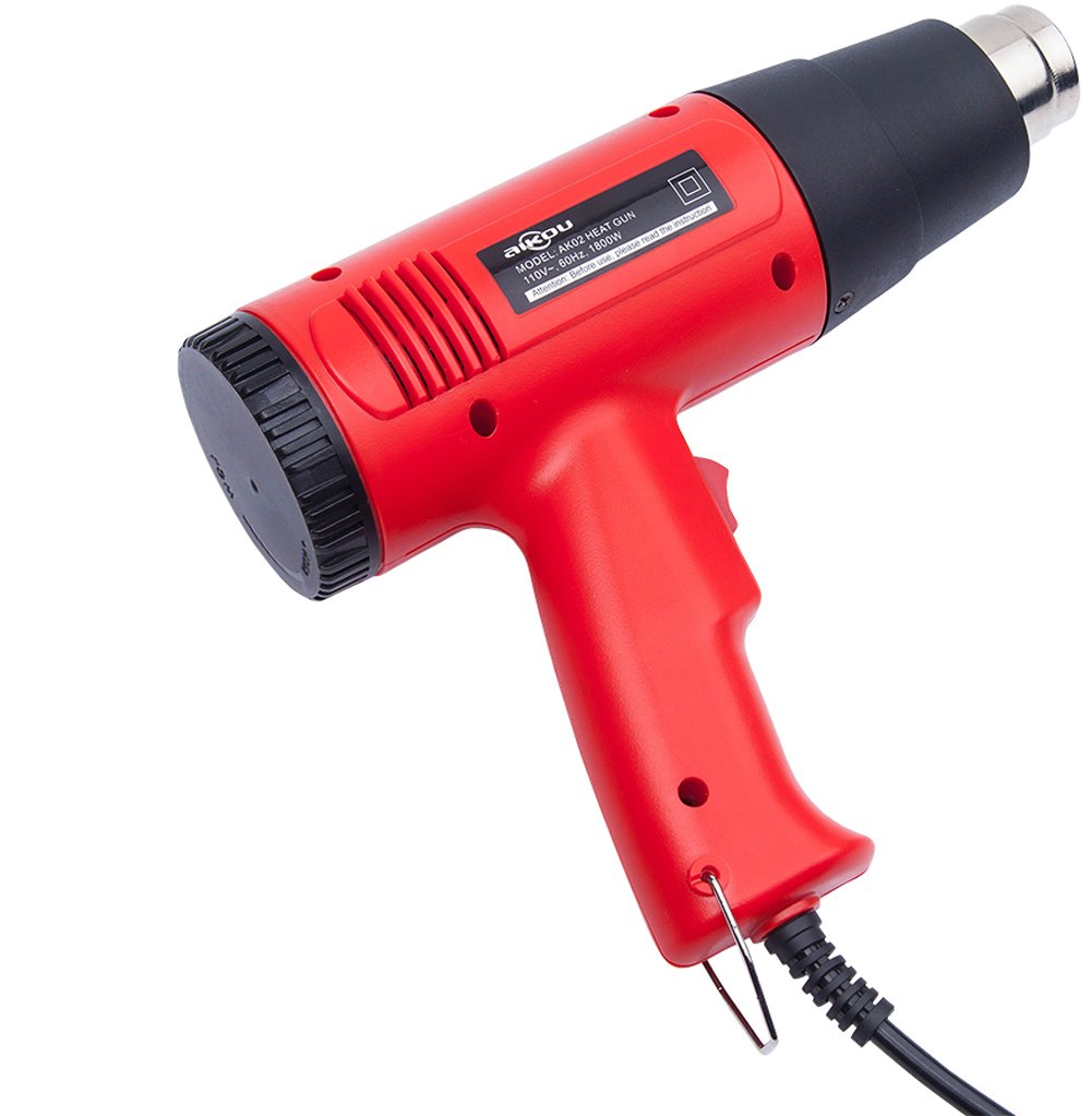AIKOU 1800W Adjustable Temperature Hot Air Heat Gun with Digital