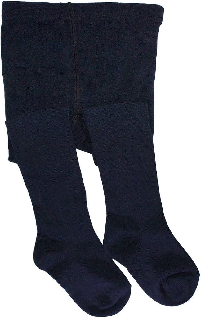 BEAR MUM Baby Girls' Seamless Organic Cotton Tights: Clothing