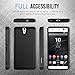 Sony Xperia C5 Ultra Case, MoKo [Shock Absorption] Slim Dual Layer Protective Case with Soft Silicone Bumper and Rigid PC Back Cover for Sony Xperia C5 Ultra 6.0 Inch (2015) - Black