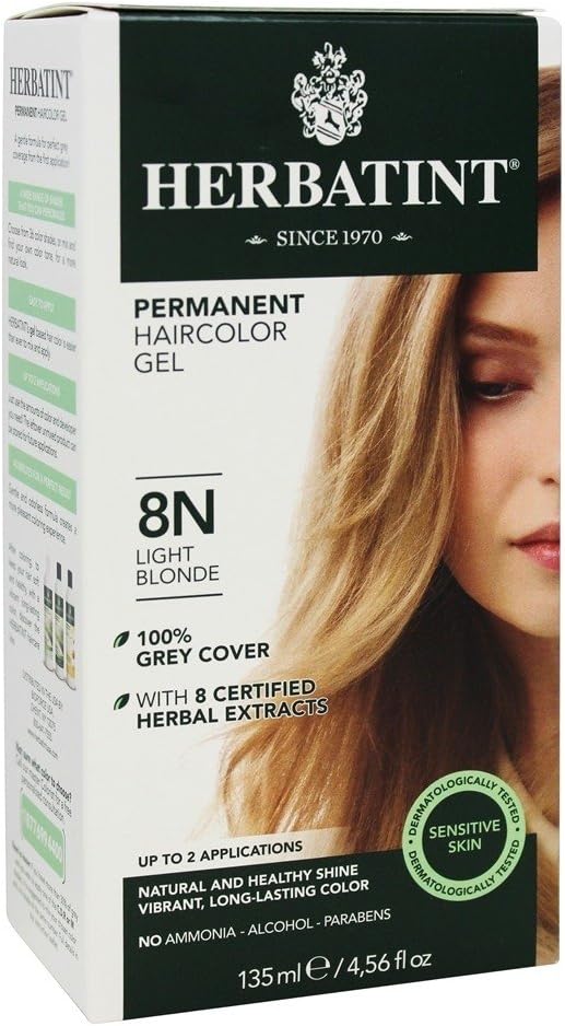 Herbatint 8N Light Blonde Permanent Herbal Hair Color Gel 4.5 fl. oz. (a) Amazon.ca Beauty