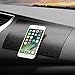 Karlor 2 Pack Sticky Anti-Slip Gel Pads for Cell Phones, Premium Non-Slip Car Dashboard Mat for Cell Phones, Sunglasses, Keys, Speakers,Coins and More-Black (Large Size 8.9 X 5.7 inch)