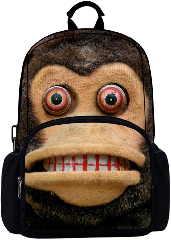 3D Backpack Bigmouthed Monkey School Backpack for Boys and Girls