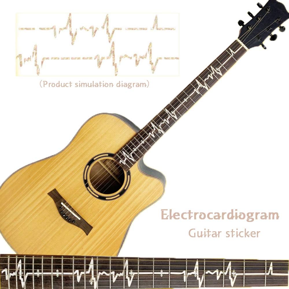 GISUNG Music Guitar Ukulele Bass DIY Neck Fretboard/Fret Inlay Sticker/Stikers Silver Thin