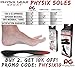 Physix Gear Sport Full Length Orthotic Inserts with Arch Support - Best Shock Absorption & Cushioning Insoles for Plantar Fasciitis, Running, Flat Feet, Heel Spurs & Foot Pain - Men & Women -2PAIR XL