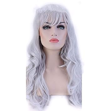 Amazon Com Long Wavy Cosplay Red Green Purple Pink Black Blue