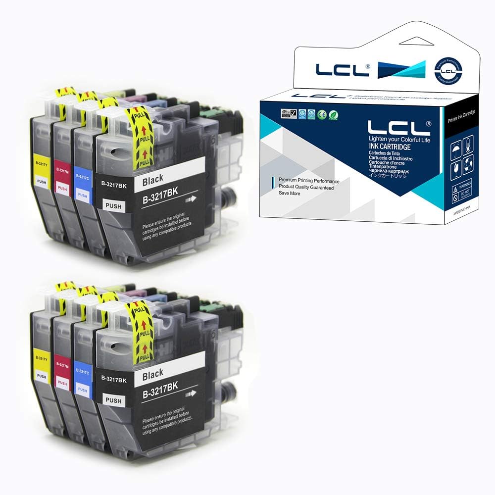 LCL LC3217 Ink Cartridge Compatible with Brother LC3217 LC3219 LC-3217 LC3217VAL LC3217BK LC3217C LC-3217M LC3217Y for MFC-J5330DW MFC-J5335DW MFC-J5730DW MFC-J5930DW MFC-J6730DW MFC-J6935DW (8PK)