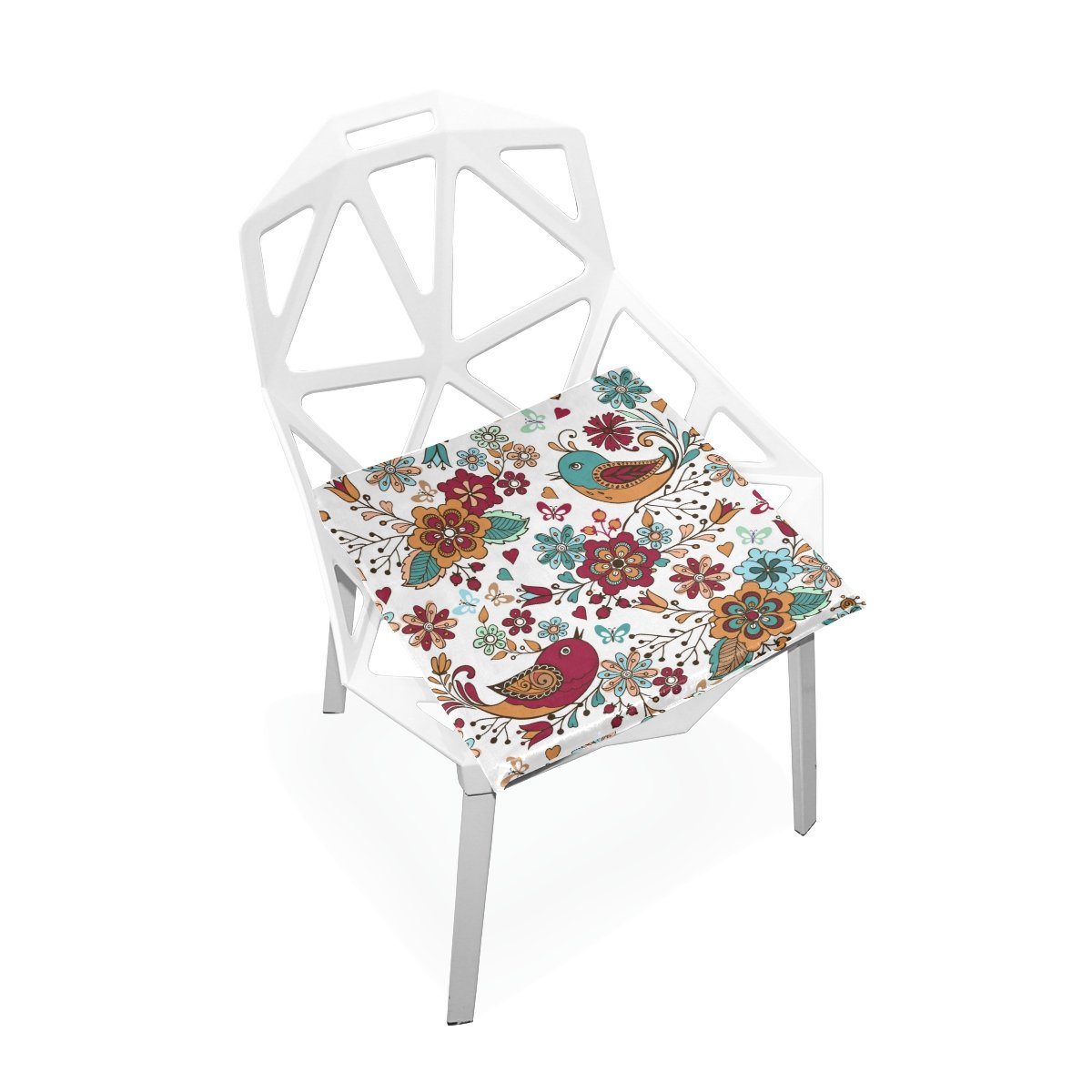 Amazoncom PLAO Chair Pads Retro Flowers Soft Seat Cushions