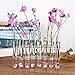 Ivolador 8 Crystal Glass Test Tube Vase Flower Pots for Hydroponic Plants Home Garden Decoration