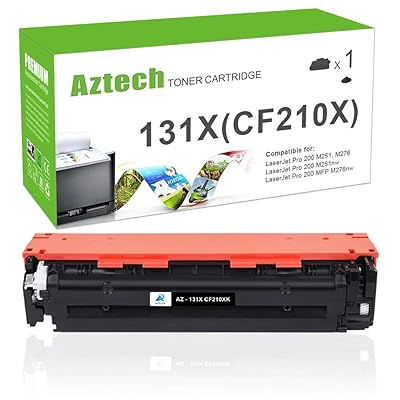 استبدال خرطوشة الحبر المتوافقة مع Aztech لـ HP 131X CF210X 131A CF210A ( أسود ، عبوة واحدة )