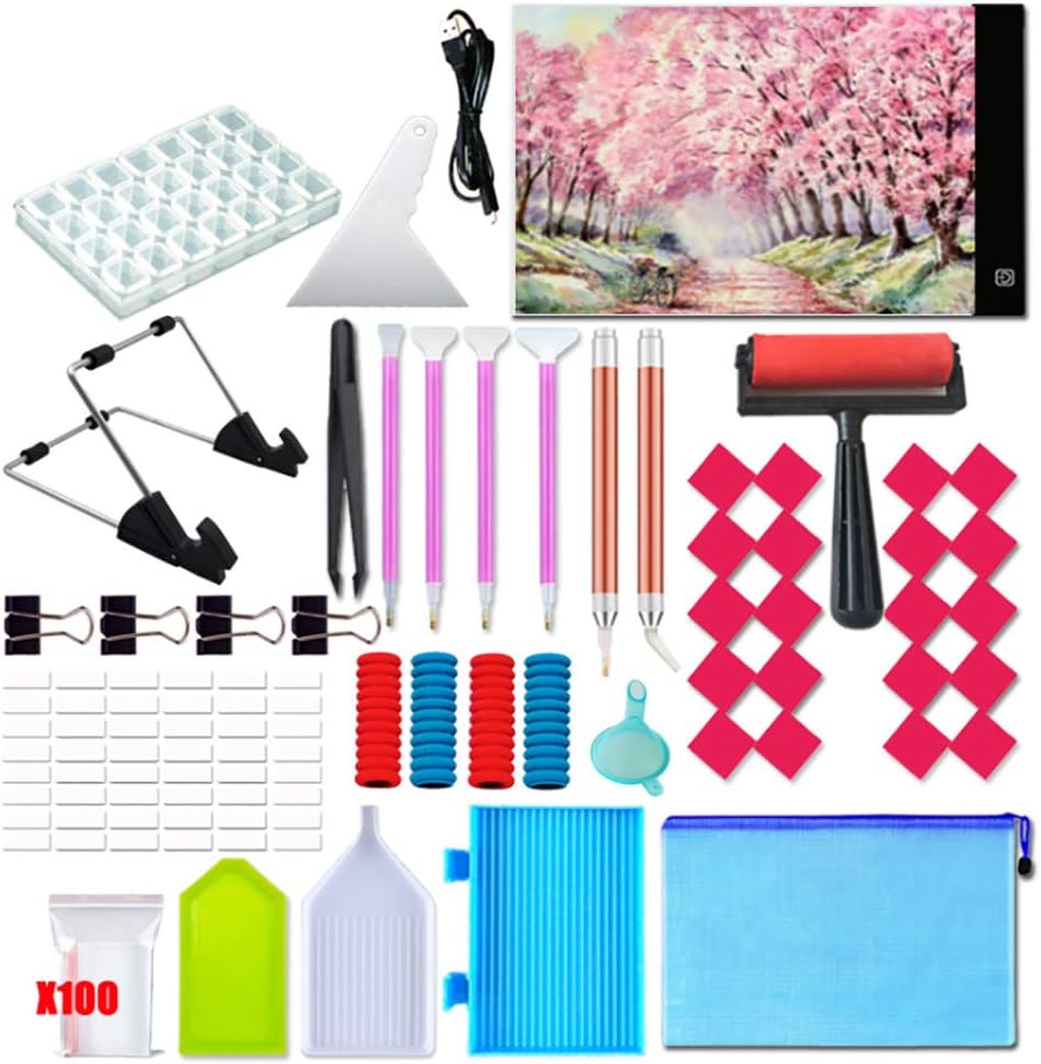 Light Box Diamond Painting Tool Kit, DIY Diamond Painting Art Accessory