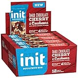 Init Nut & Fruit Bars, Dark Chocolate Cherry & Cashews, 12 Count