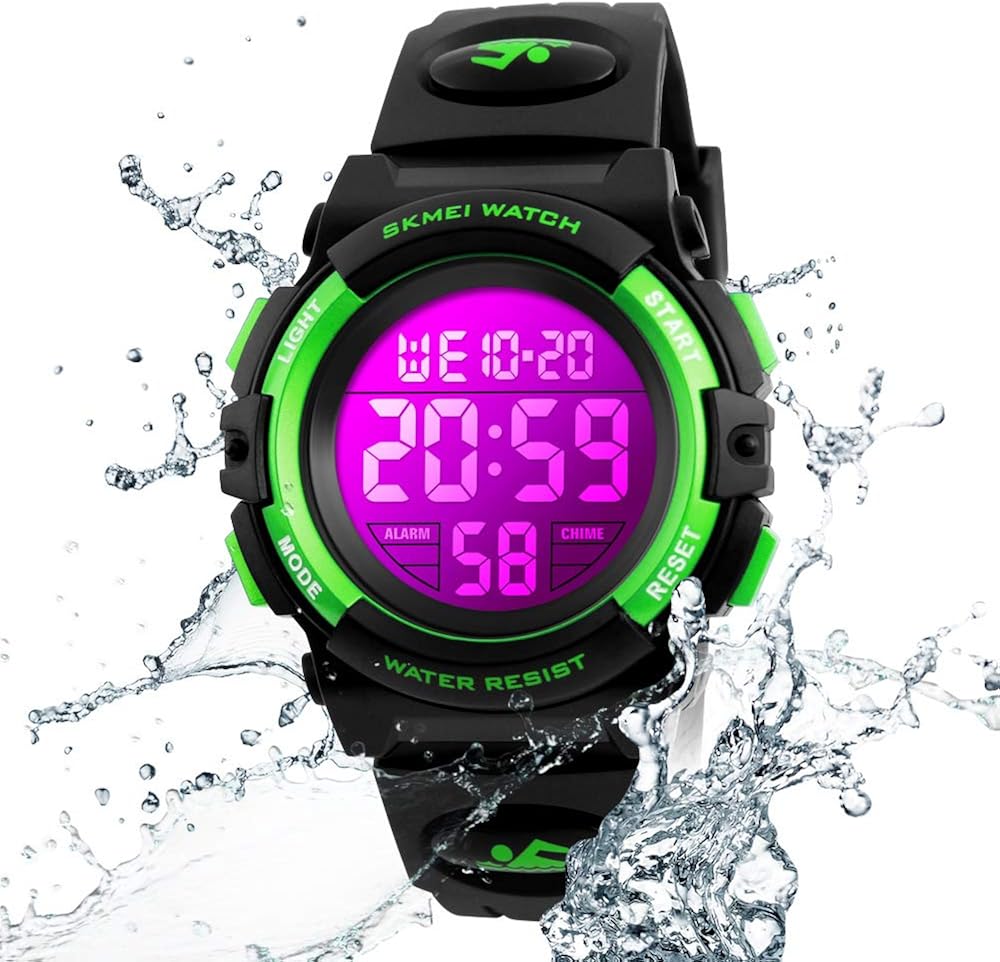 Amazon Com Kids Watch Boys Sports Digital Waterproof Led Watches With Alarm Wrist Watches For Boy Girls Children Watch A Watches