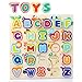 TOP BRIGHT Wooden Alphabet Puzzle, Educational Toys for Tooddlers - ABC Puzzle Board for 2 3 4 Years Old, Preschool Boys & Girls Learning Letter Toys