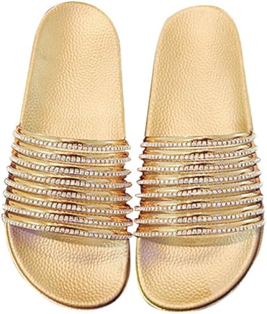 gold bling slides