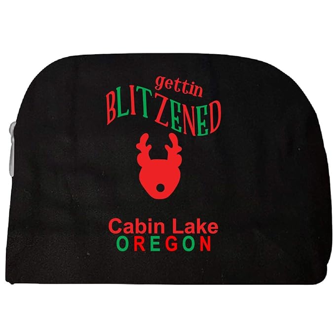 Amazon Com Getting Blitzened In Cabin Lake Oregon Cosmetic Case