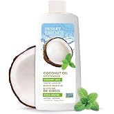 Desert Essence Coconut Oil Mouthwash, Alcohol-Free &amp; Sugar-Free,16 fl oz | Aloe and zinc citrate help support healthy gums and freash breath, vegan, gluten-free and Non-GMO Project Verified
