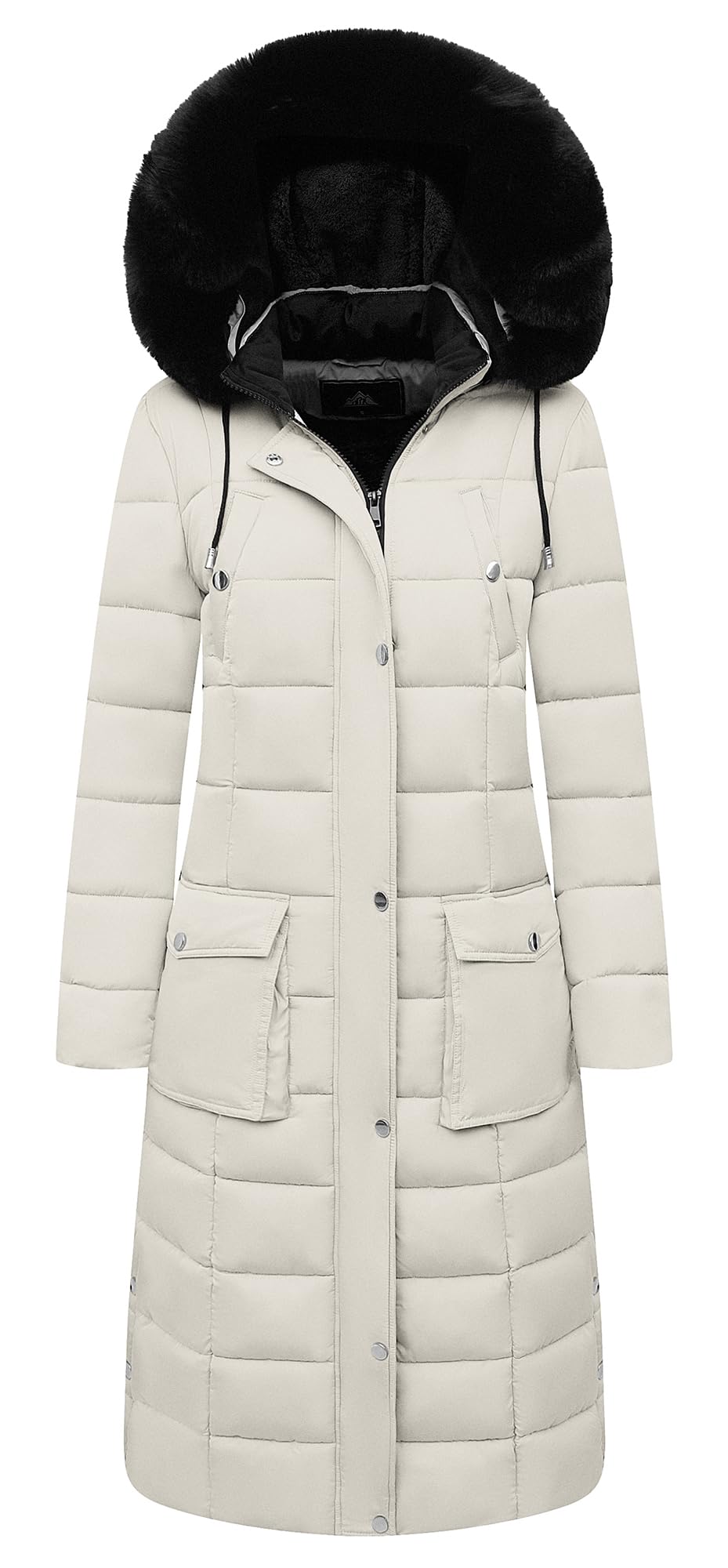 MOERDENG Women's Waterproof Long Winter Coat Thickened Down Alternative Jacket Warm Puffer Jacket Parka Image