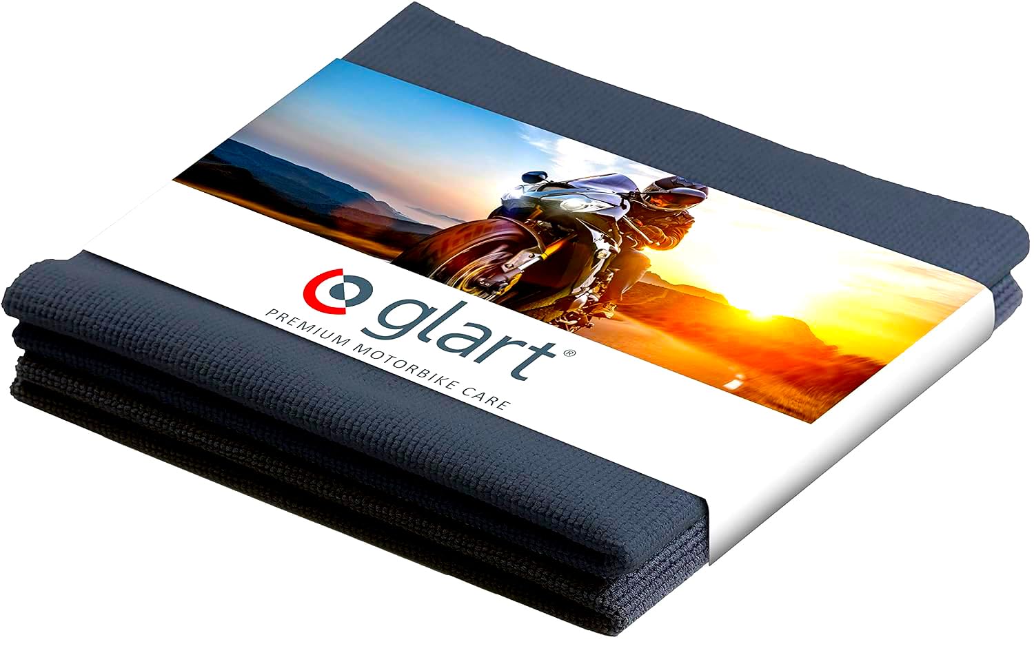 Glart 42AAM Microfiber Cloths Anthracite for Motorcycle Care, 40x40 cm, Soft, Absorbent, Scratch-free, Lint-free, Polishing Cloths