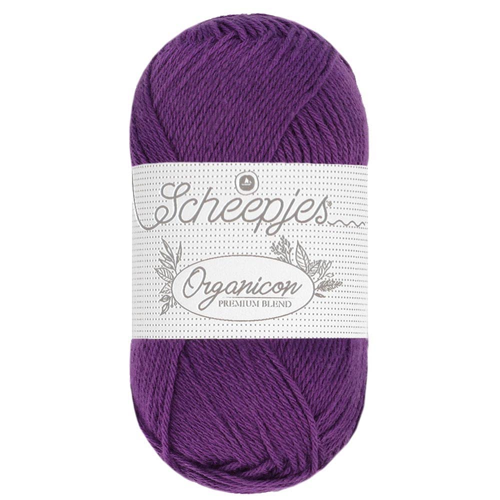 Scheepjes - Scheepjes Organicon 257 Perfect Plum Yarn - 1x50g — image 1