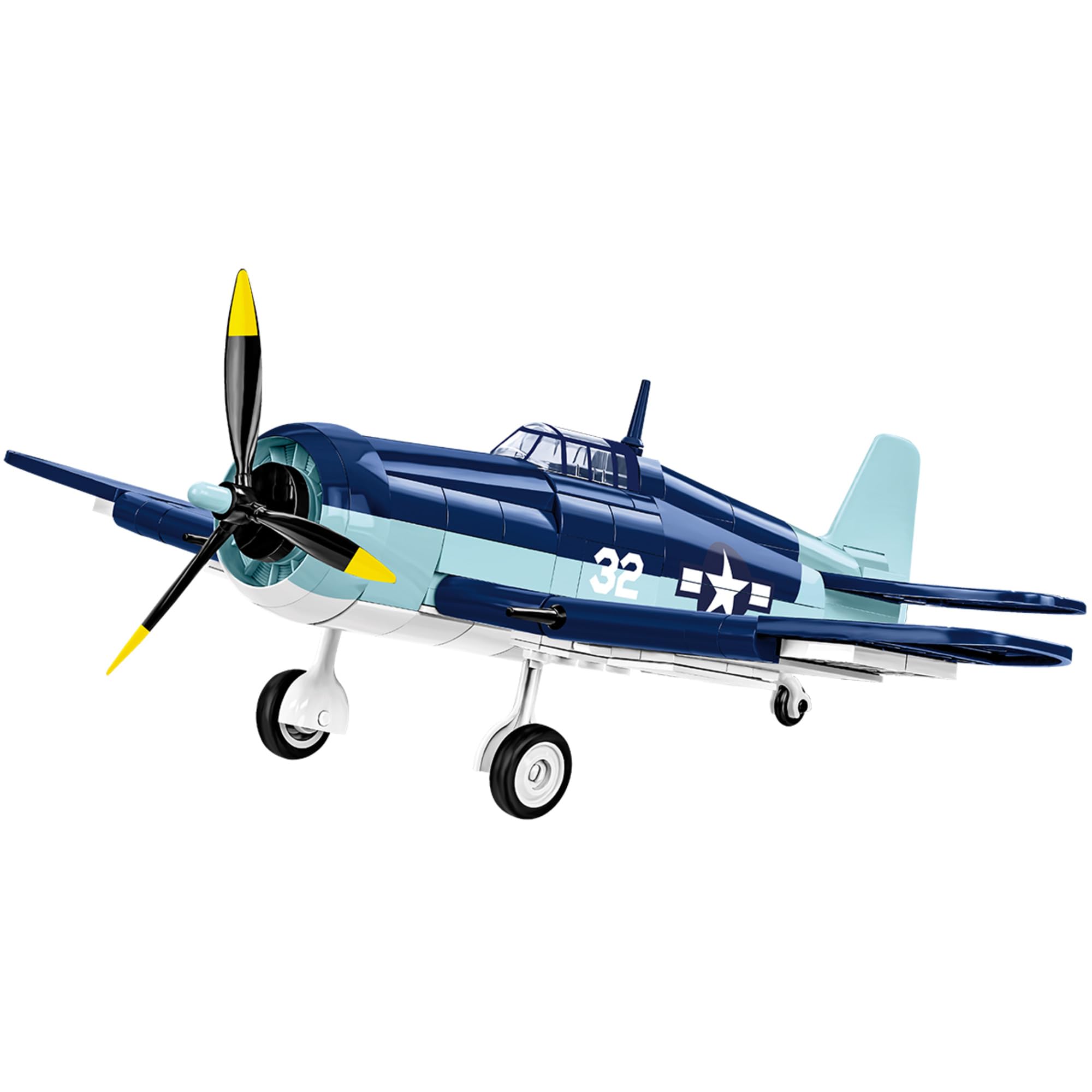 COBI Grumman F6F Hellcat, 8.46 x 10.63 x 3.94 inches, Blue