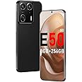 Sefwon E50 Ultra 5G Cell Phones 2024 Android 13 Android Phone 24MP+50MP Camera 6.8-inch HD Screen 8GB+256GB 8-Core Dual SIM Smartphone 6800 mAh Battery Snapdragon 8cen2(Graphite Black)