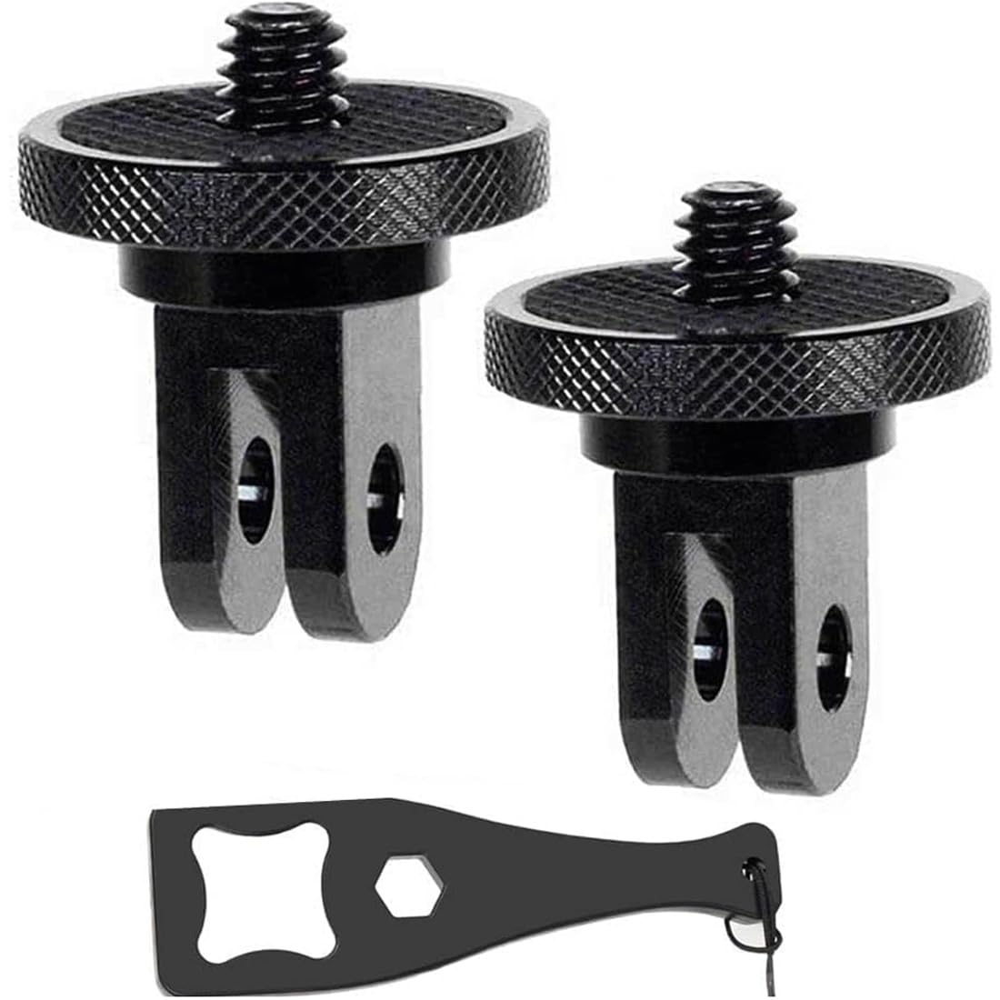 Photo 1 of Aluminum Camera Tripod Adapter 1/4"-20 Conversion Adapter Mounts Compatible with Gopro Action Cameras Insta360 and Other Standard 1/4 Accessories, Quarter Inch Mount Adapter (Type AA)