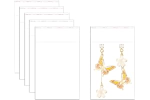 Self Adhesive Bags 3x4" Self-Sealing OPP Bags 300pcs Self Seal Cello Cellophane Bags 2mil for Party Favors Bead Ring Necklace