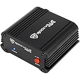 Rockville PSP5 Universal 48V Phantom Power Supply for Condenser Microphones | XLR Balanced Input/Output, Ultra-Low Noise, Aluminum Housing, DC Adapter Included, Compact Box, Full Frequency Response