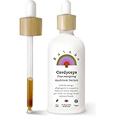 Rainbo - Cordyceps Mushroom Tincture - Alcohol Free - Dual Extract Mushroom Supplement - Immune Support, Energy, Liquid Cordyceps Supplement, Vegan, Non GMO, 3.4 fl oz