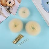 Thboxes Blonde Nylon Hair Doughnut Bun Maker Set 6 Sizes w 20 U Pins for Women view 2