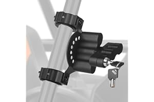 Chelhead UTV Gas Can Roll Bar Pack Mount with Key Lock for 1’’ 1.5’’ 1.75’’ 2’’ Roll Cage Compatible with Compatible with Gasoline Pack & Water Pack Fuelpax Standard Pack