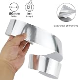 BOMEI PACK Aluminum Foil Tape 50 mm x 50 m High Temperature Heat Resistant view 7