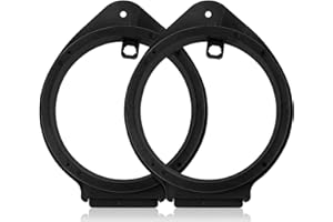 RED WOLF Front/Rear Door 6.5" Inch Aftermarket Speaker Update Install Spacers Adapter Replacement for GMC 2006-2019, Chevrole