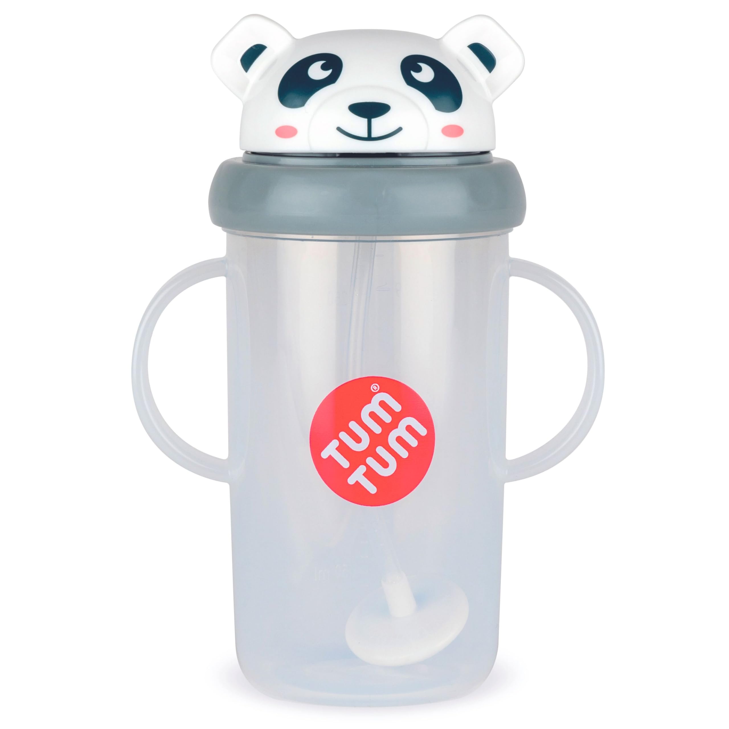 TUM TUM Tippy Up Free Flow Sippy Cup (No Valve), Sippy Cup for Toddlers, 200ml, BPA Free (Pip Panda 300ml)