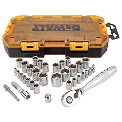 DEWALT Socket Set, 1/4-Inch & 3/8-Inch
