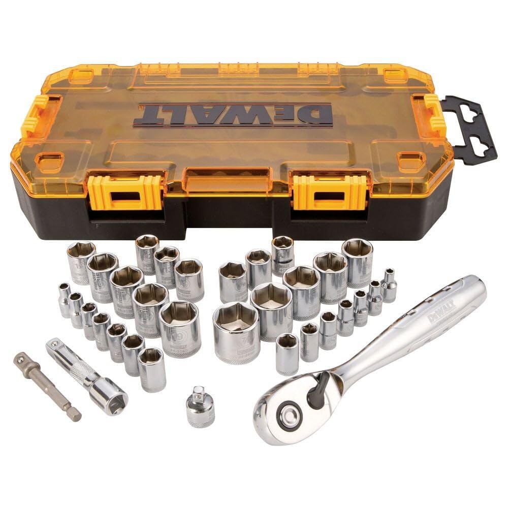 DEWALT Socket Set, 1/4-Inch & 3/8-Inch