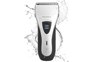 YASUN Foil Shaver for Men, Electric Razor for Men, Wet/Dry IPX7 Waterproof Electric Shavers for Men with Pop-up Beard Trimmer, Cordless Rechargeable Mens Razor - YS5800 Silver & Black