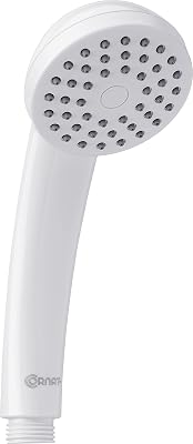 Amarela TECB3471 - Alcachofa de ducha (67 mm de diámetro, 1 tipo de chorro, antical y ahorro de agua), color blanco