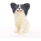 Conversation Concepts Papillon Miniature Dog Figurine - Black &amp; White