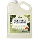 Cedarcide Tickshield Extra Strength Cedar Oil Bug Spray for People, Gallon | Deep woods formula that repels ticks, mosquitoes, fleas, ants &amp; mites &mdash; refill size, also for indoors and pets over 20 lbs
