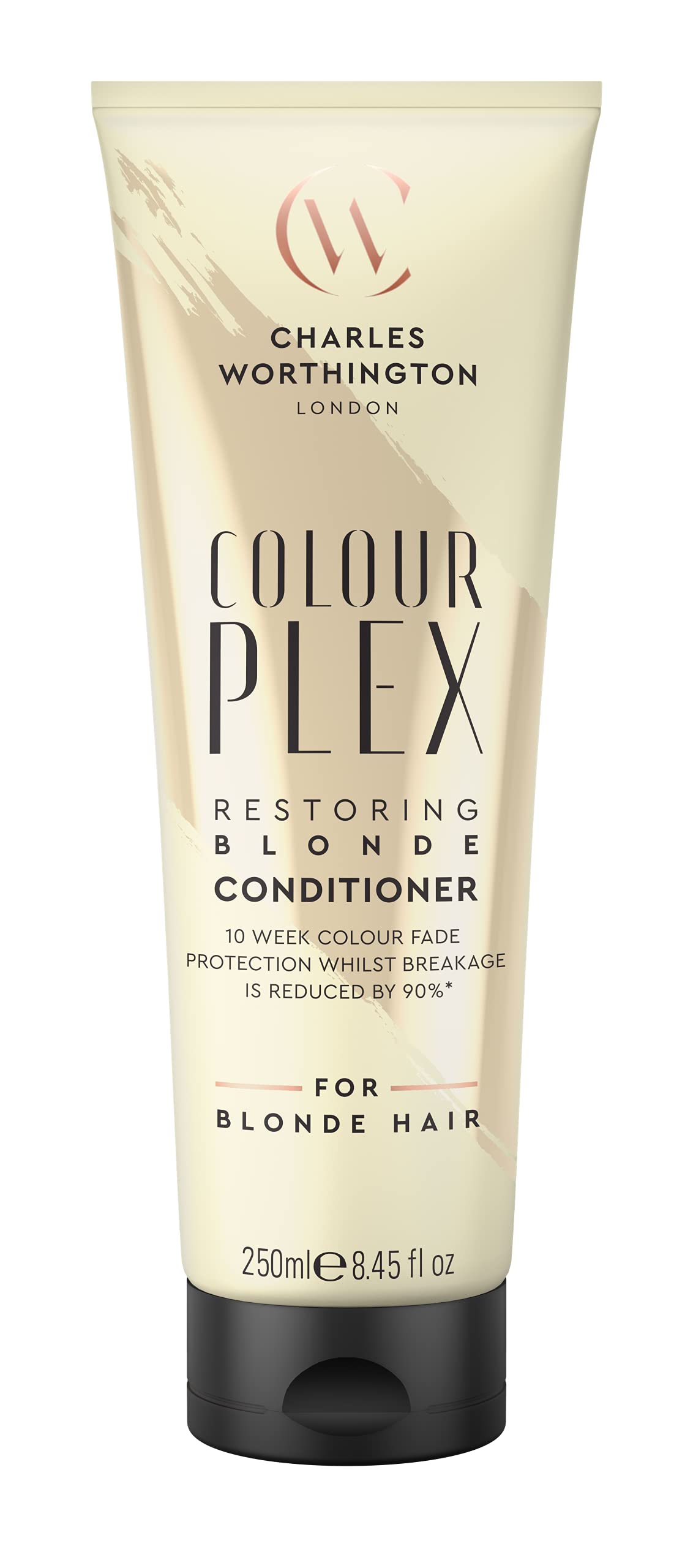 Charles Worthington Colourplex Restoring Blonde Conditioner, Blonde Hair Brightner, Hair Colour Fade Protection, Salon Conditioner for Blondes, 250 ml