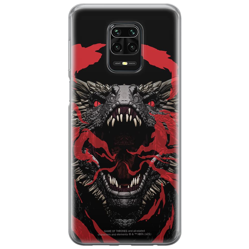 ERT GROUP mobile phone case for Xiaomi REDMI NOTE 9 PRO/ 9S original and officially Licensed Game of Thrones pattern 004 optimally adapted to the shape of the mobile phone, case made of TPU