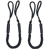 Bungee Dock Lines Shock Bungee Docking Rope Stretchable Mooring Rope with Foam Float Perfect for SeaDoo, Yamaha WaveRunner, Kayak, Pontoon(3.5ft -5.5ft)-2 Pack