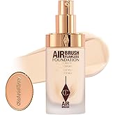 Charlotte Tilbury Airbrush Flawless Matte Foundation - Full Coverage Liquid Makeup with a Natural-Matte Finish - Smoothes & Blurs Pores - Waterproof & Transfer Resistant