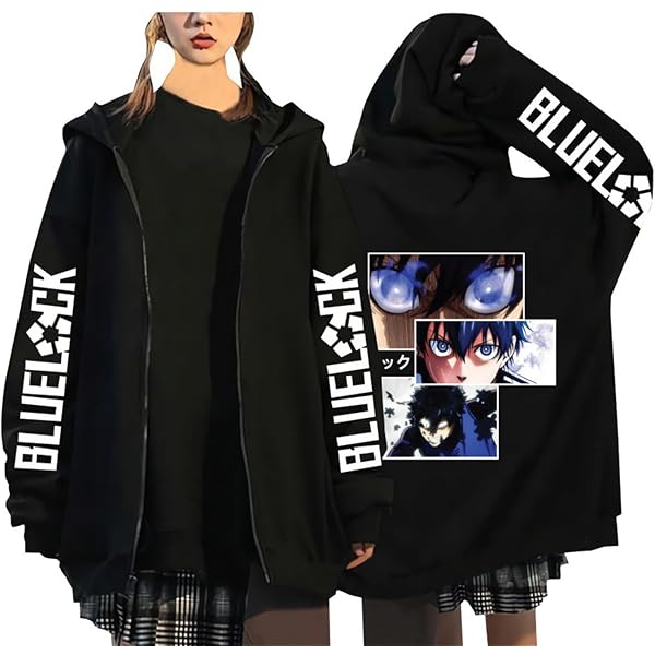 Charous Anime BLUE LOCK Cosplay Isagi Yoichi Hoodie, Unisex 3D Printing