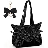 Abbylike Cute Purses for Women Leather Crossbody Bow Handbags Tote Shoulder bag with Bowknot